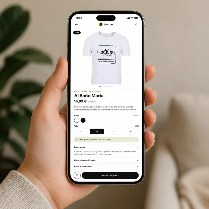icon co. · Ficha de producto en móvil